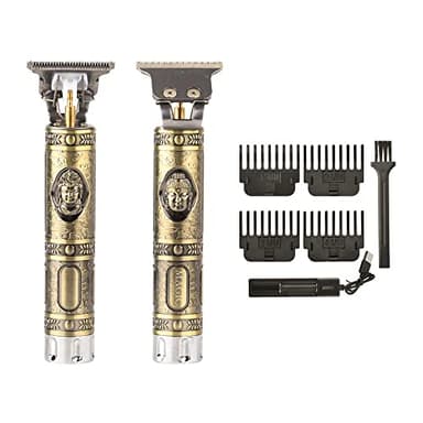 Tondeuse a Cheveux Hommes Professionnelle Sans Fil. Tondeuse Barbe pour Usage Domestique et Salon de Coiffure. Pile Rechargeable Fournie, 4 peignes de limite et chargeur USB