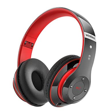 Casque Bluetooth Sans Fil, Casque Audio Bluetooth Supra-auriculaire avec 6 Modes d'égalisation, Casque Sans Fil 65 Heures avec Microphone HD Intégré, FM, SD/TF Pour l'extérieur, Le transport