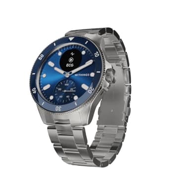 Withings ScanWatch Nova, Montre connectée santé pour Femme/Homme avec ECG, SPO2, Suivi de la température, du Sommeil, de la santé respiratoire, Suivi de Cycle menstruel, 35j de Batterie
