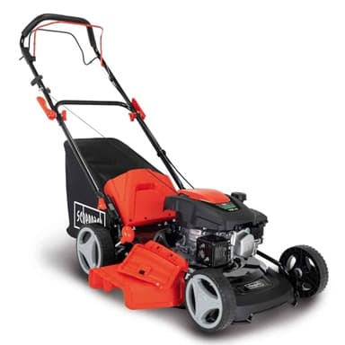 Scheppach Tondeuse à Gazon Thermique MS161-46 | Autotractée | Moteur 4T de 150cm3 | Largeur de Coupe 46cm | Transmission Pro | Panier de 55 litres | Ejection Latérale & Fonction Mulching