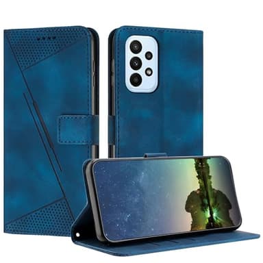 Mo-Beauty Etui Coque pour Samsung Galaxy A32 4G / A32 Lite, Coque de Telephone en Cuir de Première Qualité [Pochette de Portefeuille] Porte Carte Compatible avec Coque Samsung A32 4G/A32 Lite - Bleu
