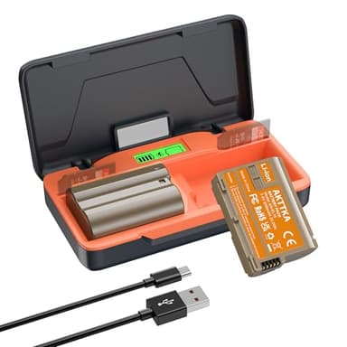 AKTTKA Batterie EN-EL15C 3000mAh (Lot de 2) – Kit Chargeur Rapide 20W avec Écran LCD & Rangement SD Compatible avec Nikon EN-EL15 et Z8 Z7 Z6 Z5 Z6II Z7II Z6III D7500 D7200 D750 D850 D880 D780 D7000