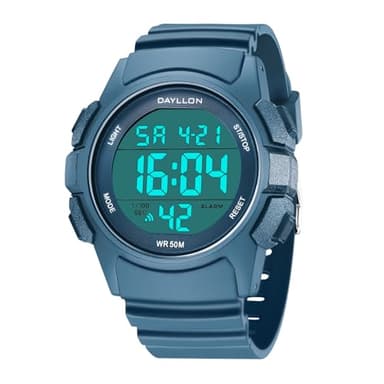 Dayllon Montre pour Hommes Montres de Sport numériques Montre Bracelet chronographe Multifonction Militaire étanche avec rétroéclairage LED/Alarme/Date