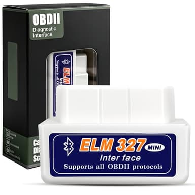 Mini Scanner Bluetooth OBD2, Appareil de Diagnostic Bluetooth OBD2 Compatible, Diagnostic pour iOS et Android, Diagnostic OBD-II, Adaptateur pour Voitures modernesc