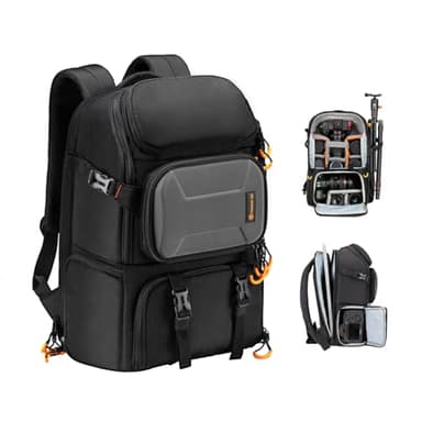 TARION Sac à Dos pour Appareil Photo 15L- Sac Photo avec Compartiment Ordinateur Portable 15,6" et Housse Imperméable | Pour Photographe, Randonnée et Voyage (PBL)
