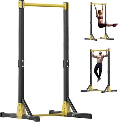 Pliable Power Tower Barre de Traction & Dip Station, Tour de traction avec 11 niveaux de hauteur, Barres de traction autoportantes pour salle de gym à domicile, Station de tour de tr