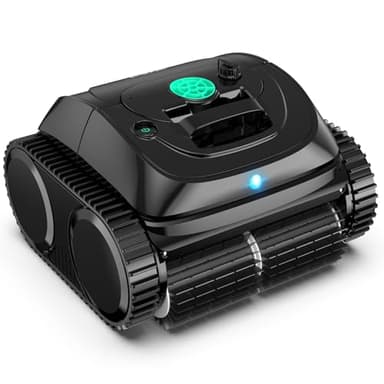 (Upgrade) Robot Piscine sans Fil WYBOT C1-01 Robot Piscine pour Piscines Enterrées & Hors Sol - Nettoyeur 4-en-1 Paroi & Ligne d'eau 150min/150m², Navigation Intelligente, App-Noir Encre