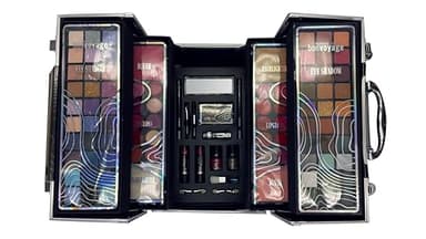 bonvoyage, Coffret Maquillage Femme, avec Fards à Paupières, Blush, Rouge à Lèvres, Mascaras, Kit de Manucure et Pédicure, Pinceaux de Maquillage et Plus, Professional Colour