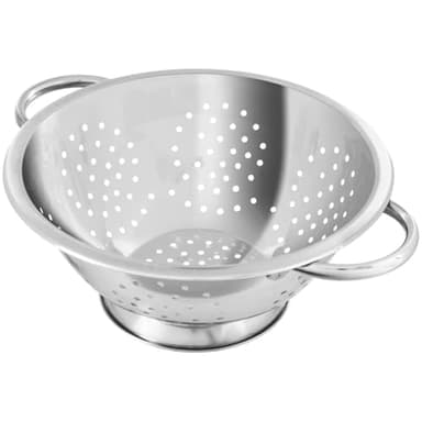 Fackelmann 28300 Passoire INOX, passoire avec anses, passoire de Cuisine, Acier Inoxydable, Argenté, 24 x 11 cm