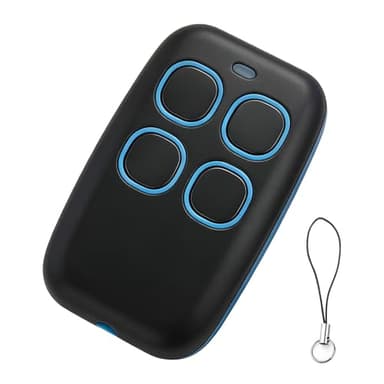 Télécommande Universelle 4-en-1 433MHz Multifréquence, Rolling Code et Code Fixe, Télécommande Copieuse Étanche Compatible Came TOP432EE/NA/EV pour Portes de Garage, Portails, Volets Roulants, Bleu