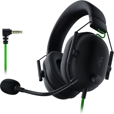 Razer Casque de Jeu BlackShark V2 X : Son Surround 7.1 50 mm Pilote Mousse à mémoire de Forme – PC, PS4, PS5, Nintendo Switch, Xbox One, Xbox Series X & S, Mobile – Jack 3,5 mm Noir