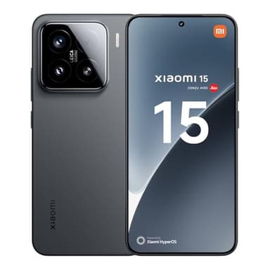 XIAOMI 15 Smartphone, 12+256GB, Noir, Appareil Photo Principal Leica 50MP, Batterie 5240mAh, HyperCharge 90W, HyperAI (Chargeur Non Inclus)(Version Française)