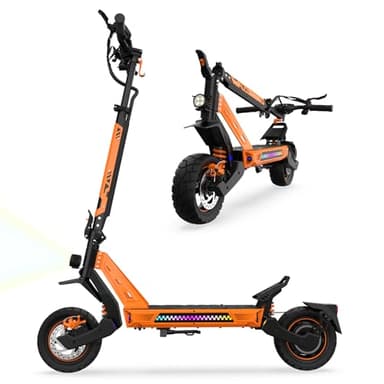 VELOFLOW Trotinette Électrique Urbaine, Batterie 15.6 Ah (40-50 km), Suspensions Avant-Arrière, Pneus 10", Montée 30°, Freins à Disque + Coupure, Verrouillage APP, Sac Inclus, Pliage 1 Clic