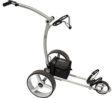 BeeGon Golf Chariot de Golf électrique GT-X400 Pro Gris Argenté avec Batterie au Plomb 33 Ah