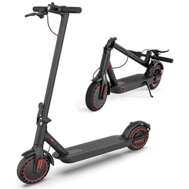Sypeeot Trottinette électrique Pliable pour Adultes, autonomie de 25 à 40 km, pneus de 8,5 ou 10 Pouces, Double Suspension et Commande par Application (W4-10.4Ah)