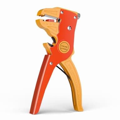 VCELINK Pince à Dénuder Automatique GJ702RD Pince a Denuder Electricien 2 en 1 pour Dénuder et Couper le Fil Rouge