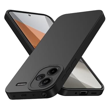 Tenphone Coque pour Xiaomi Redmi Note 13 Pro Plus 5G (Pas pour 4G), Housse Etui de Protection Silicone Souple,Cover Antichoc avec Protege de Camera,Compatible avec TPU (Noir, Note 13 Pro+ 5G)