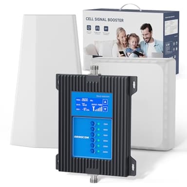 ORBOCOM Amplificateur Reseau Mobile 5G 4G 3G LTE GSM de Signal Cellulaire de Téléphone Mobile pour Bande 28/20/8/3/1/7 Convient à Plusieurs Pièces Données Améliorées pour Tous Les Opérateurs