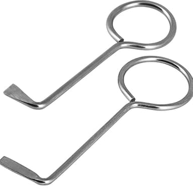 VIDOO Jeu de Crochets de Serrure en Métal Poli Universel 2pcs Télécommande Tactile Outils de Serrurier de Haute Qualité