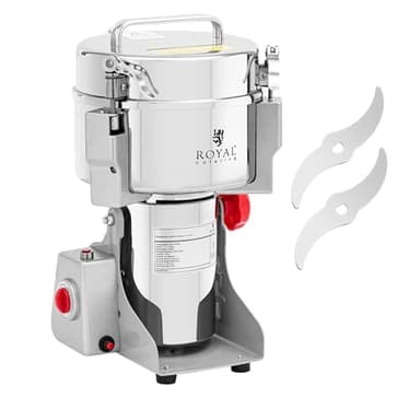 Royal Catering RCMZ-2000N Moulin à épices électrique 2000 g 21 x 9,5 cm 3400 W Multi Hachoir Électrique Hachoir à Herbes