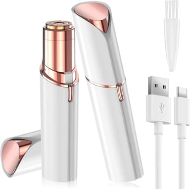 Vexloria éPilateur Facial Pour Femmes, éPilateur éLectrique Usb Pour Femmes Avec LumièRe Led, Rasoir Facial Sans Douleur, Tondeuse Pour Femmes Pour Le Corps, Les LèVres Et Le Menton, Violet