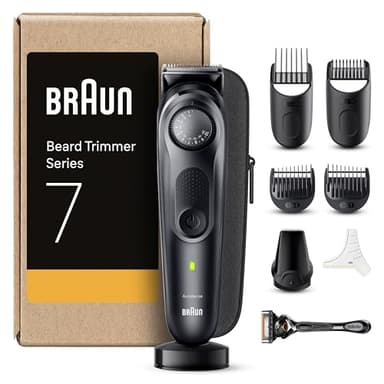 Braun Tondeuse À Barbe Series 7 BT7441, Tondeuse À Barbe Avec Outils Professionnels Et 100 Minutes D'autonomie