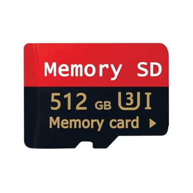Carte Micro SD 512 Go Carte Mémoire Micro SD Imperméable + Adaptateur SD pour pour Smartphones,Drones, Dash Cam, Camera, Tablette