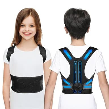 Opaeroo Correcteur de Posture pour Enfants, Adolescents/Adultes, Support Dorsal Respirant pour scoliose, Bosse, soulagement de la Douleur, Correction de la Colonne vertébrale. S