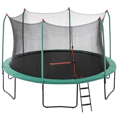 Bestway Trampoline extérieur pour Enfants Xtreme Air - 427 cm x 427 cm x 286 cm - Noir/Vert