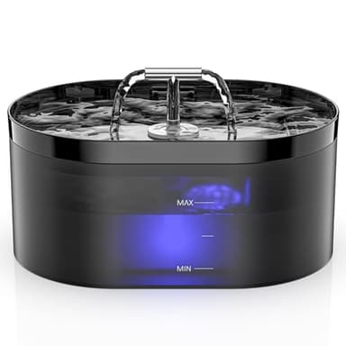 Fontaine à Eau Automatique pour Chat - 2,2L - Distributeur Eau Chat avec LED - Super Silencieuse, Chiens, Plusieurs Animaux de Compagnie