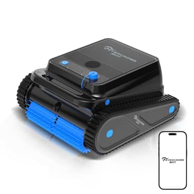 EVERCROSS BOT U8 Robot Piscine Fond et Parois, sans Fil avec Nettoyage Ligne d'eau, 120 Min Autonomie, Navigation Intelligente, Stationnement Automatique, Contrôle Via App, Jusqu’à 200㎡