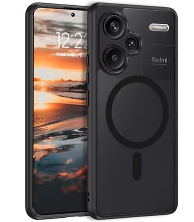 BENTOBEN Coque pour Xiaomi Redmi Note 13 Pro Plus 5G Etui Magnétique avec Protection Antichoc Complète,Dos Mat Translucide Anti Rayures Doux pour la Peau Housse Xiaomi Redmi Note 13 Pro+ 5G 6.67"-Noir