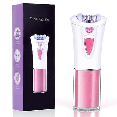 URAQT Épilateur Électrique Femme, Tête De Rasage Et Tondeuse, Épilateur Facial et épilation du Corps, Mini-épilateur pour Visage, Les aisselles, Le Bikini et Les Jambes
