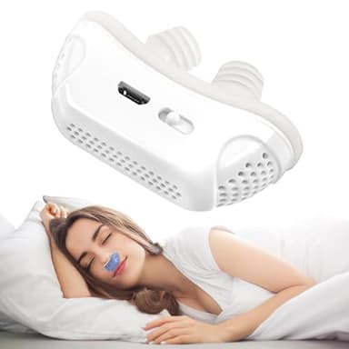 GAOXIAO Apnée du Sommeil Appareil CPAP, Dispositifs Anti-Ronflement, Appareil de Sommeil Efficace pour Réduire Les Ronflements, Aide Respiratoire Adulte en Camping White
