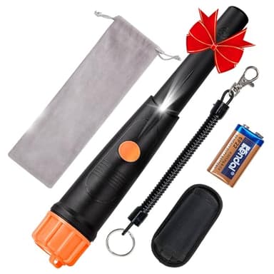 Détecteur de Métaux Pinpointer，Pin Pointer étanches à l'eau et Haute Précision pour Or Argent Trésor, SUNPOW Détecteur de métal Portable Et Professionnel pour Les Enfants et Les Adultes (Noir)