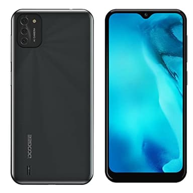 DOOGEE X93 3G Téléphone Portable Débloqué Pas Cher - 6,1 Pouces HD+ Ecran, Android 10 Smartphone Quad-Core 2 Go RAM 16 Go ROM, Caméra Triple 8MP, Dual SIM GPS 4350mAh, Déverrouiller Le Visage Noir