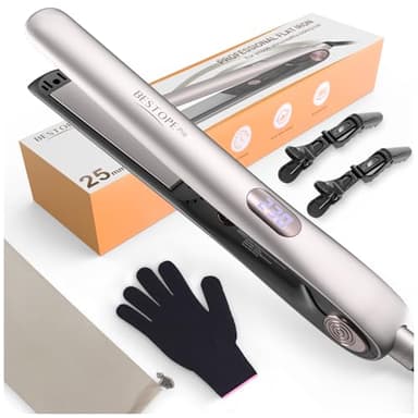 BESTOPE PRO Lisseur Cheveux, 2 en 1 Lisseur Boucleur Cheveux Antistatique Revêtement Céramique, Écran LCD, Fer à lisser Chauffage rapide pour cheveux épais, crépus et très longs, 120-230°C
