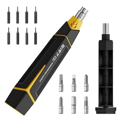 Jeu de Tournevis Manuels, Capuchon Pivotant à 360°, Couple Maximum 5NM, Meilleure Expérience de Travail, Convient pour L'entretien Electrique, l'installation de Meubles, etc (taille moyenne)