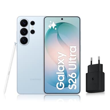 Samsung Galaxy S26 Ultra, Smartphone Android 5G avec Galaxy AI, 1 to, Chargeur Secteur Rapide 25W Inclus, Smartphone déverrouillé, Bleu, Version FR