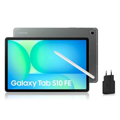 Samsung Galaxy Tab S10 FE, Tablette Android WIFI 10.9" 128 Go, S Pen inclus, Certification IP68, Gris Anthracite, Chargeur Secteur Rapide 25W Inclus, Version FR