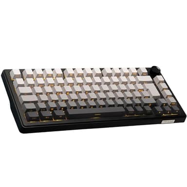 The G-Lab KEYZ Elite 300 GRG - Clavier Gamer sans Fil TKL Tri Mode 2.4 Ghz/Bluetooth/Filaire - Clavier Mécanique Hot Swap, Switchs Pré-lubrifiés, Gravur Latéral, RGB+Macro - AZERTY FR - Windows/Mac