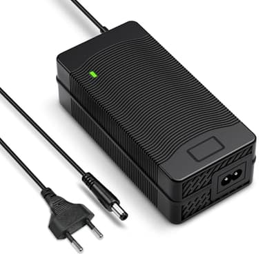 ZIMAOER Chargeur 54,6V 2A pour Batterie Lithium 48V 13S, Câble de Charge pour E-Bike, Vélo Électrique, Pedelec, Hoverboard et Trottinette Électrique, Prise 5,5x2,1MM