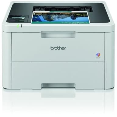 Brother HL-L3220CWE - Imprimante Laser Couleur - WiFi, USB - Imprime jusqu'à 18 Pages par Minute - Eligible à l'abonnement d'encre EcoPro.