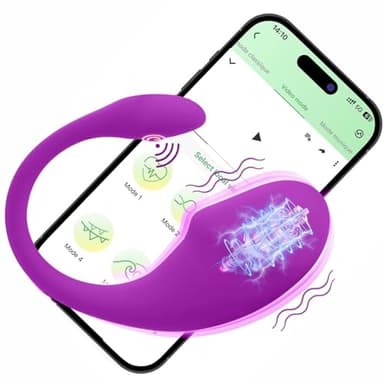 𝖮è𝗎f Vîbrant Femme Connecté Telephone Víbrømạsséụrs Feminin à Distance Víbrømạsséụr, Femme Clìtøridîén Puissant Telecommande Sëx Tôýs Sèxtôyse Pláîsir Clìtøridîénne Silencieux 10 Modes USB