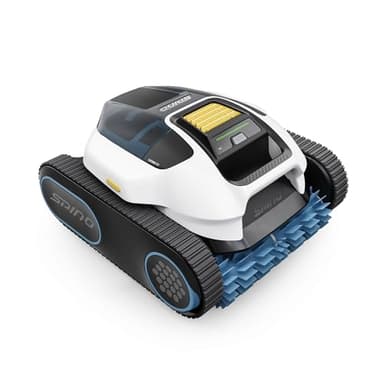 SPINO E1 Robot Piscine sans Fil, Autonomie de 210 Mins, 21950 LPH Max, 5 Modes Robot de Piscine, Nettoyage des Parois et de la Ligne d'eau, Contrôle par App, Trajet SmartArc, Idéal pour Piscines 150㎡
