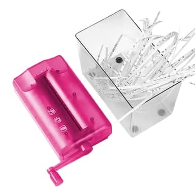 Husoiuy Petits Destructeurs de Documents pour Usage Domestique,Déchiqueteuse de Bureau à Manivelle Manuel Outil de Découpe Papier | Fournitures de Bureau pour Enseignants Étudiants École Maison |