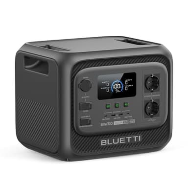 BLUETTI Elite 300 Générateur Électrique Portable (Nouveauté 2026), Batterie Nomade LiFePO4 3014,4Wh avec Prises CA 2400 W (Surge 4800 W), Compact pour Secours Domestique, Camping et Camping-Car