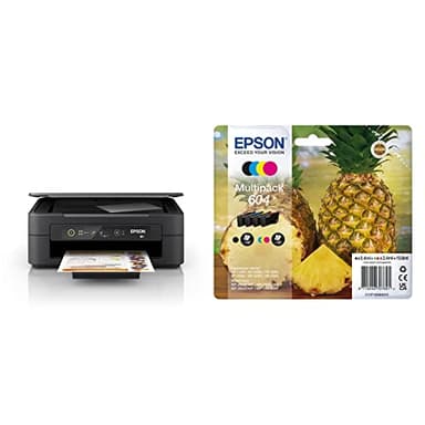 Epson Imprimante Expression Home XP-2200, Multifonction 3-en-1 : Imprimante/Scanner/Copieur, A4, Jet d'encre Couleur & Ink/604 Pineapple (Ananas) C13T10G64010 Noir