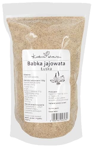 Tégument de psyllium blond naturel | Riche en fibres pour digestion et transit 1 Kilogramme – KUCHNIA ZDROWIA