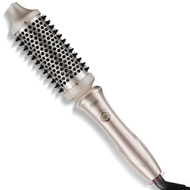 TYMO STYLUX Thermal Brush, Brosse Thermique pour Brushing de 43mm, One-Step Céramique Peigne à Friser Chauffante, 3 Températures, Brosse Bouclante Electrique Pour le Lissage et le Volume